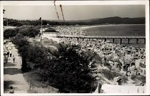 Ak Ostseebad Göhren auf Rügen, Strand, Promenade