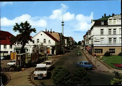 Ak Nordenham in Oldenburg Niedersachsen, Bahnhofstraße, Autos