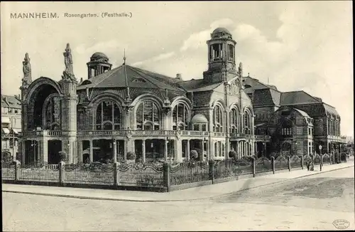 Ak Mannheim in Baden, Rosengarten, Festhalle