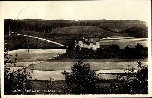 Ak Wildsachsen Hofheim am Taunus Hessen, Naturfreundehaus, Gesamtansicht