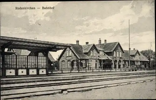 Ak Rodenkirchen Stadland, Bahnhof, Gleisseite