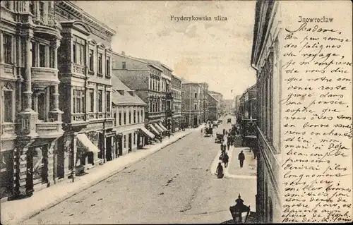 Ak Inowrocław Inowrazlaw Hohensalza Posen, Fryderykowska ulica