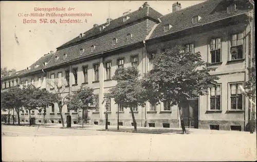 Ak Berlin Kreuzberg, Dienstgebäude der Ober Militär Prüfungskommission, Lindenstraße 4