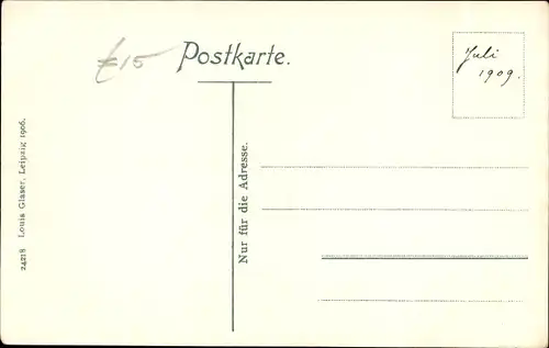 Ak Szczecin Stettin Pommern, Oberpostdirektion am Paradeplatz