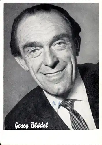 Ak Sänger Georg Blädel, Portrait, Autogramm