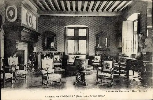 Ak Condillac Drôme, Le Chateau, Grand Salon