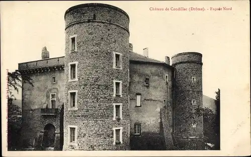 Ak Condillac Drôme, Le Chateau, Facade Nord