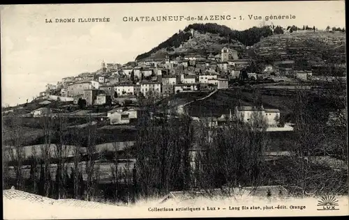Ak Chateauneuf de Mazenc Drôme, Vue generale