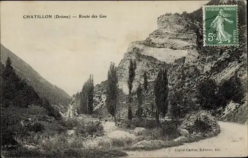 Ak Chatillon Drôme, Route des Gas