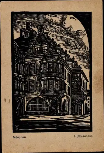 Künstler Ak München, Hofbräuhaus