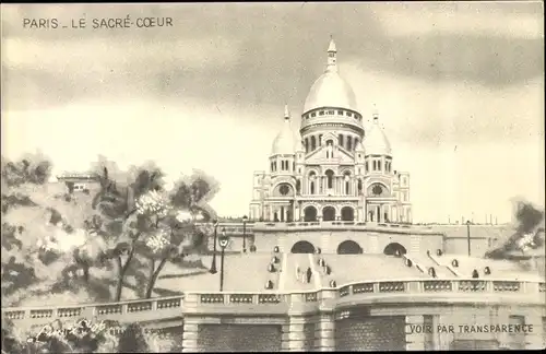 Ak Paris XVIII. Arrondissement Buttes-Montmartre, Le Sacre Coeur