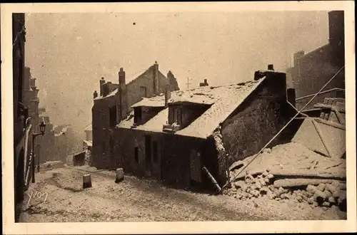 Ak Paris XVIII., Montmartre, Maison de Mimi Pinson sous la neige, Maison du Mimi Pinson
