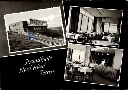 Ak Nordseebad Tossens Butjadingen, Strandhalle