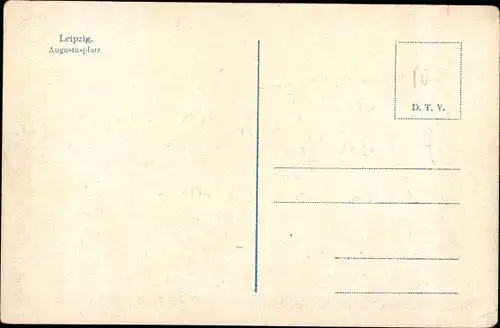 Ak Leipzig in Sachsen, Augustusplatz, Gesamtansicht