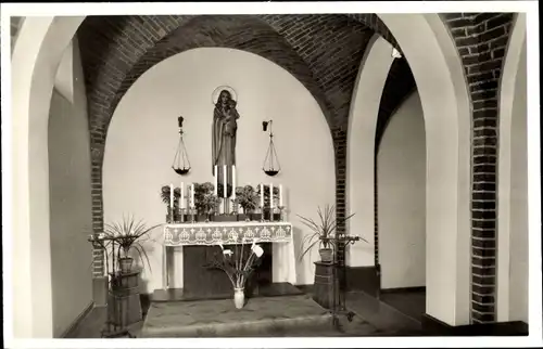 Ak Münster in Westfalen, Heiligtum U.L.F., Herzen Jesu, Blick zum Altar