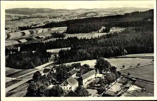 Ak Fahrenbach im Odenwald, Fliegeraufnahme, Kurheim Schlossgut