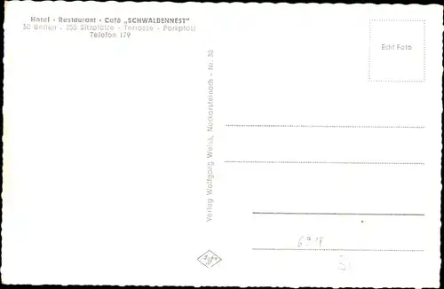 Ak Neckarsteinach in Hessen, Hotel-Restaurant-Cafe Schwalbennest
