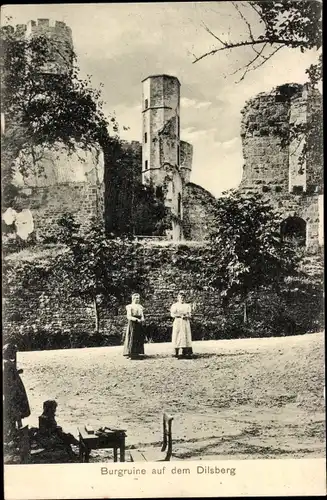 Ak Dilsberg Neckargemünd am Neckar, Burgruine