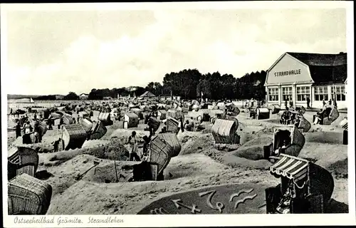 Ak Ostseebad Grömitz in Holstein, Strandleben, Strandhalle