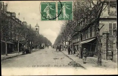 Ak Le Bourget Seine Saint Denis, Rue de Flandre