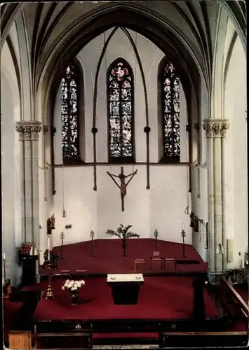 Ak Hilfarth Hückelhoven Nordrhein Westfalen, Katholische Pfarrkirche St. Leonhard, Blick auf Kanzel