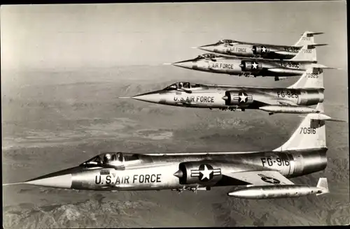 Ak Amerikanisches Militärflugzeug, USA Air Force, Lockheed F 104 C Starfighter USA