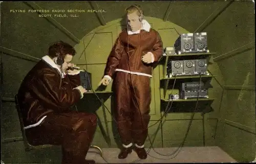 Ak Flying Fortress Radio Section Replica, Scott Field, Kommunikationstechnik