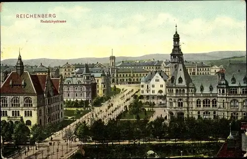 Ak Liberec Reichenberg in Böhmen, Radetzkystraße