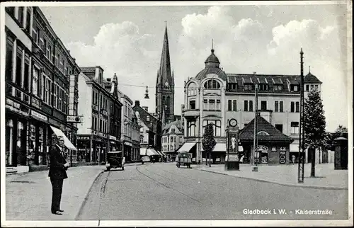 Ak Gladbeck im Ruhrgebiet Westfalen, Kaiserstraße