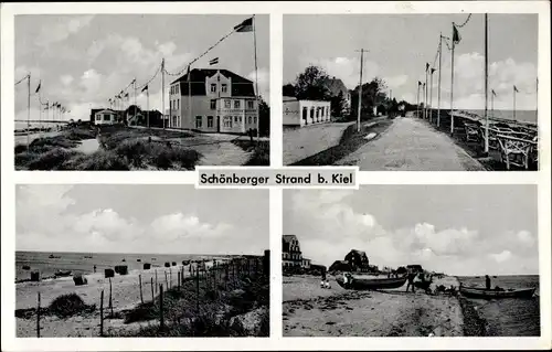 Ak Ostseebad Schönberger Strand Schönberg in Holstein, Strandpartie, Promenade, Hotel
