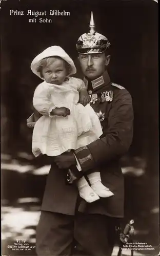 Ak Prinz August Wilhelm von Preußen, Prinz Alexander Ferdinand, Liersch 7117