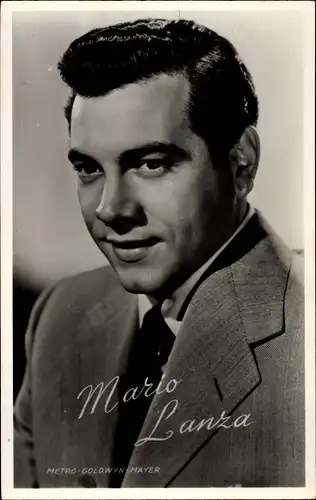 Ak Schauspieler und Opernsänger Mario Lanza, Portrait