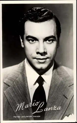 Ak Schauspieler und Opernsänger Mario Lanza, Portrait