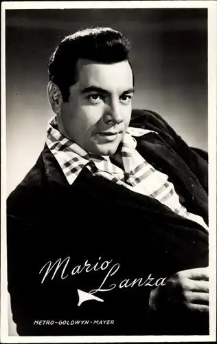 Ak Schauspieler und Opernsänger Mario Lanza, Portrait