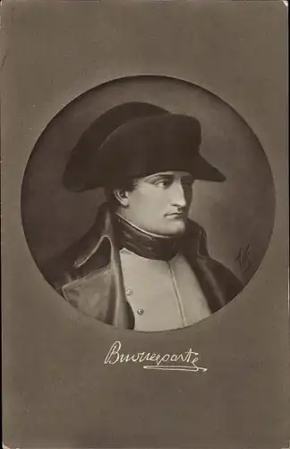 Künstler Ak Scheuermann, Willi, Napoleon Bonaparte, Portrait