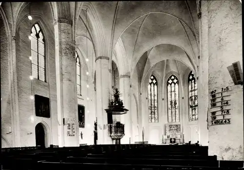 Ak Hamburg Mitte Altstadt, Hauptkirche St. Jacobi, Innenansicht, Kanzel