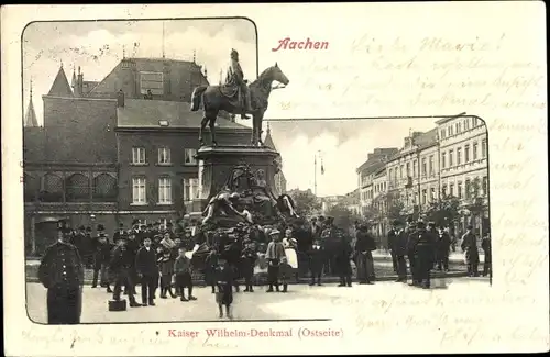 Ak Aachen in Nordrhein Westfalen, Kaiser Wilhelm-Denkmal