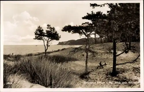 Ak Ostseebad Göhren auf Rügen, Blick aus der Ferne