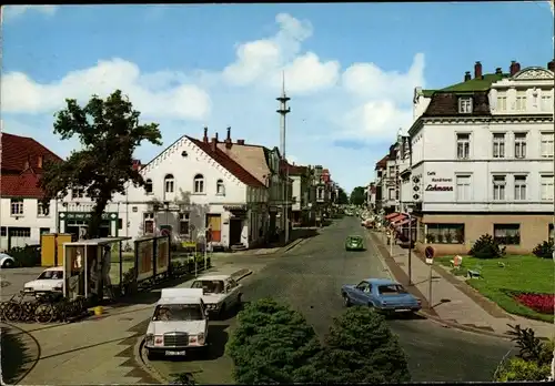 Ak Nordenham in Oldenburg Niedersachsen, Bahnhofstraße, Autos