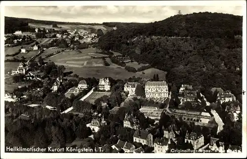 Ak Königstein im Taunus, Gesamtansicht, Fliegeraufnahme