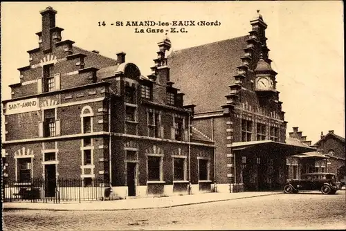 Ak Saint Amand les Eaux Nord, La Gare