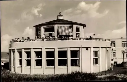 Ak Nordseebad Wangerooge in Ostfriesland, Café Pudding am Strand