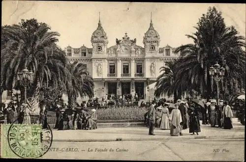 Ak Monte Carlo Monaco, La Facade du Casino
