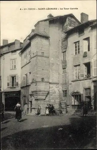 Ak Saint Léonard de Noblat Haute Vienne, Maison de la Tour Carrée