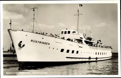 Ak Wilhelmshaven in Niedersachsen, Bäderschiff Rüstringen
