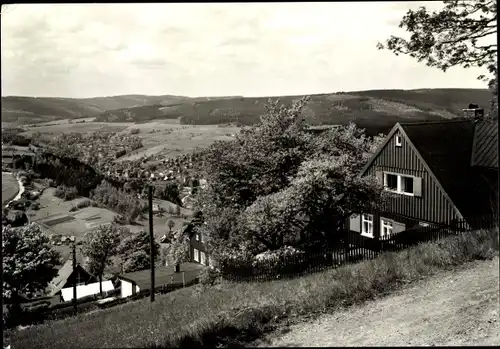 Ak Klingenthal im Vogtland Sachsen, Blick vom Aschberg, Wohnhäuser