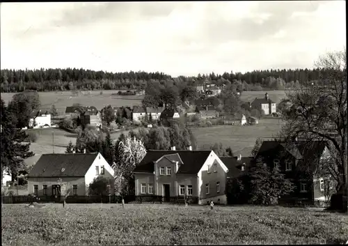 Ak Wernitzgrün Erlbach im Vogtland, Teilansicht