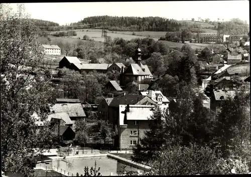 Ak Raschau Markersbach im Erzgebirge, Teilansicht