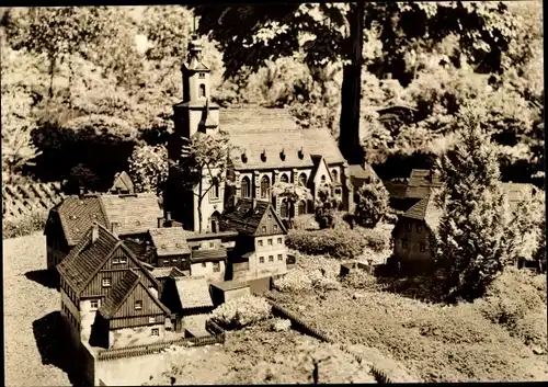 Ak Oederan in Sachsen, Klein-Erzgebirge, Park