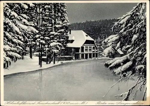 Ak Freudenstadt im Nordschwarzwald, Hotel Langenwaldsee im Winter